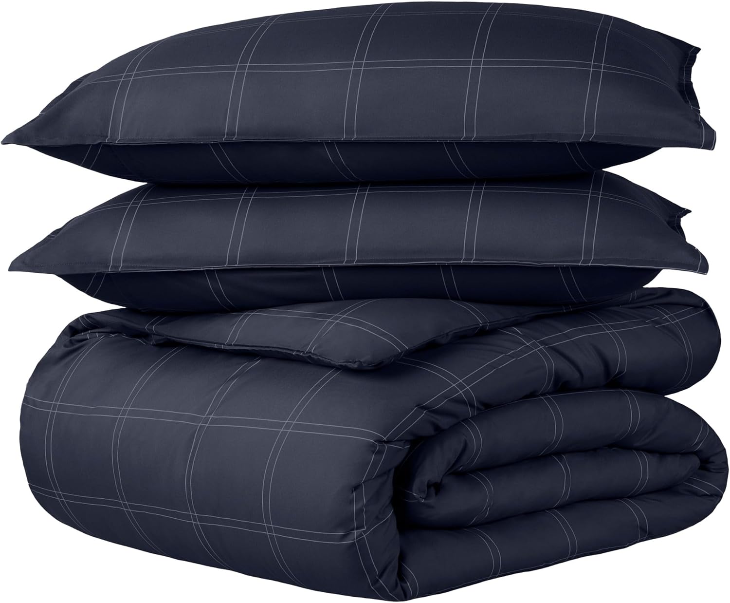 Bare Home Duvet Cover Set Queen Size - Soft Textured Bedding