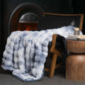 Ultra Soft Luxury Fluffy Faux Rabbit Fur Throw Blanket 60x80