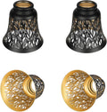 Pendant Light Shades 4 Pack - Metal Bell Ceiling Fan Replacements