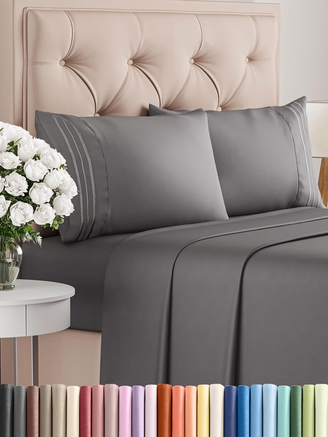 Full Size 4 Piece Sheet Set - Comfy Breathable Cooling Sheets