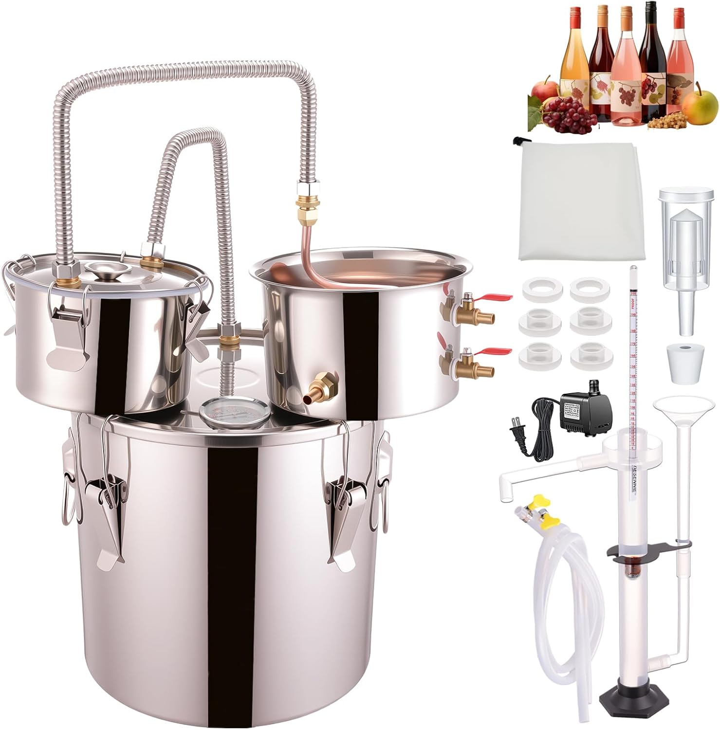 Shine Still 8 GAL Distillery Kit for Whiskey and Brandy Lovers