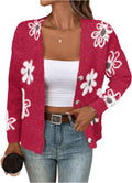 SHENHE Floral Print Button Down Cardigan V Neck - Comfortable Everyday