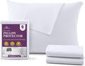 CirclesHome Standard Zippered Pillow Protectors 20x26 - Set of 6