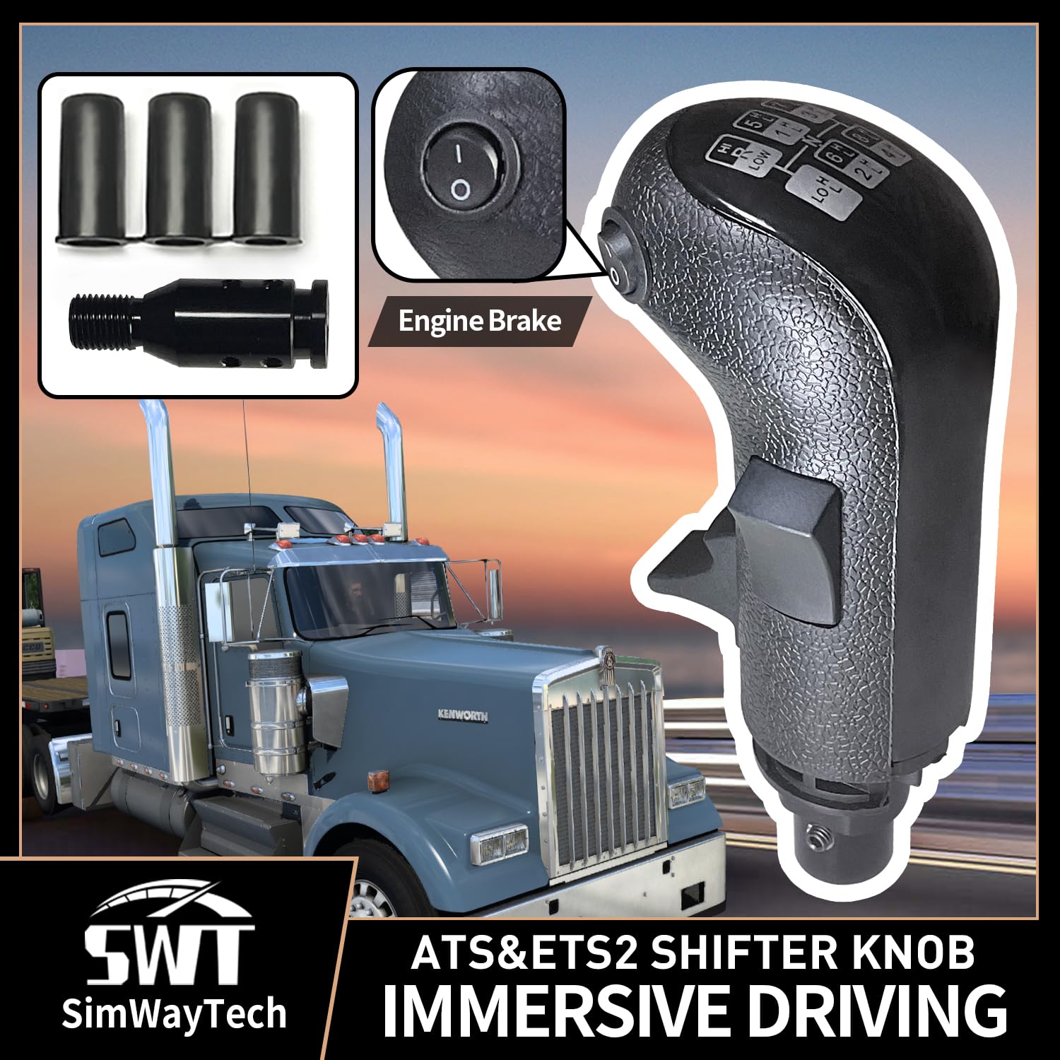 HCXLELD USB Shifter Knob for ATS & ETS2 PC Gaming Experience