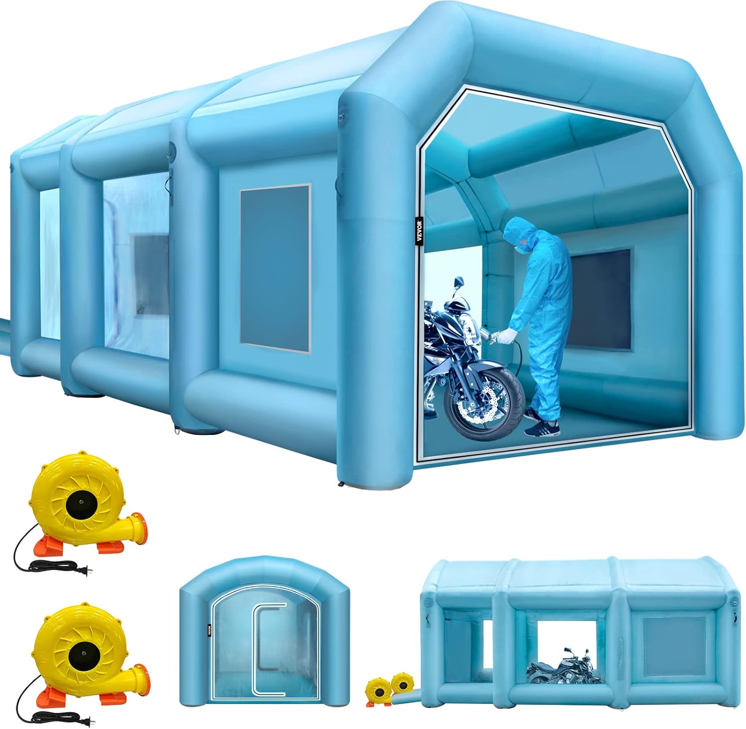 VEVOR Inflatable Paint Booth for Car Painting and Repair Work