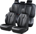 Leather Seat Covers Full Set - Waterproof Luxury Leatherette Seat
