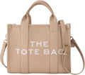 Leather Tote Bag For Women with Zipper - Versatile Shoulder