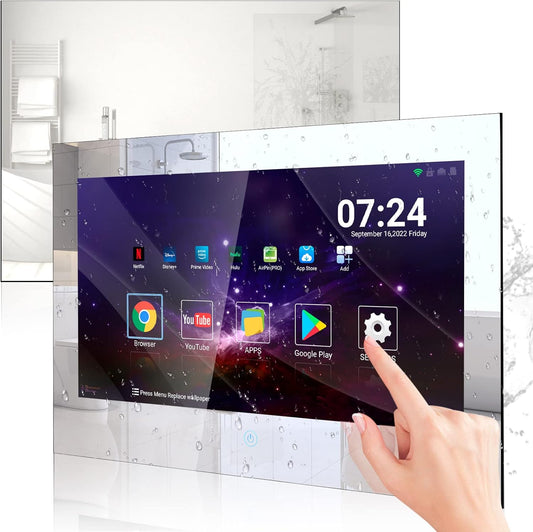 Haocrown 27 Smart TV Mirror - Waterproof & Full HD