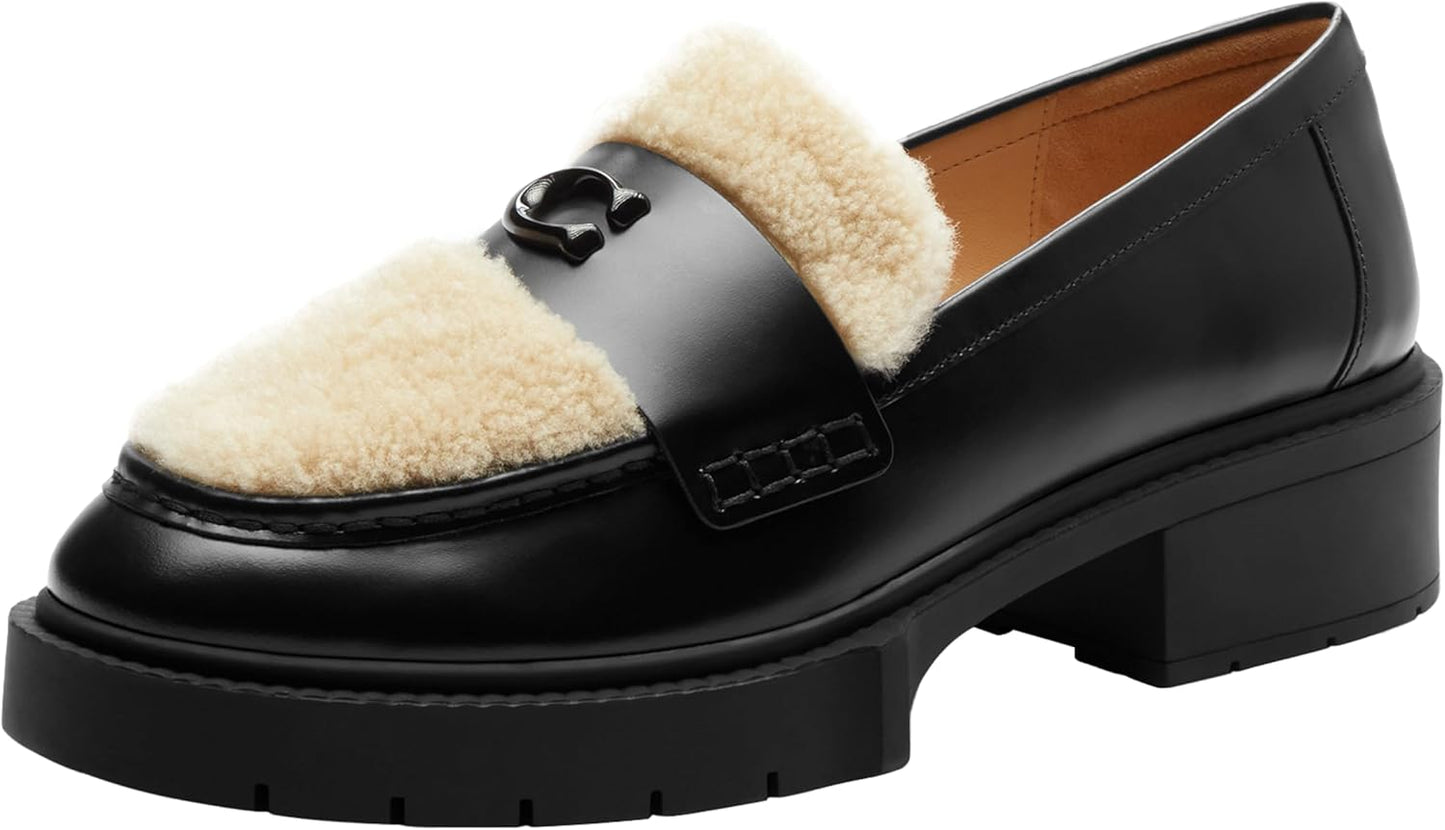 Coach Leah Platform Loved Leather Loafer for Timeless Style