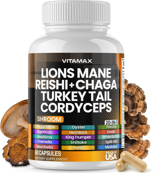 USA-Made Mushroom Blend for Focus & Energy
