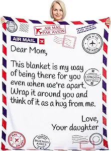 Mom Birthday Gifts Blanket for Comfort and Love from Daughter