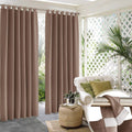 Outdoor Curtains for Patio - Waterproof Blackout Privacy Panels W 52 x