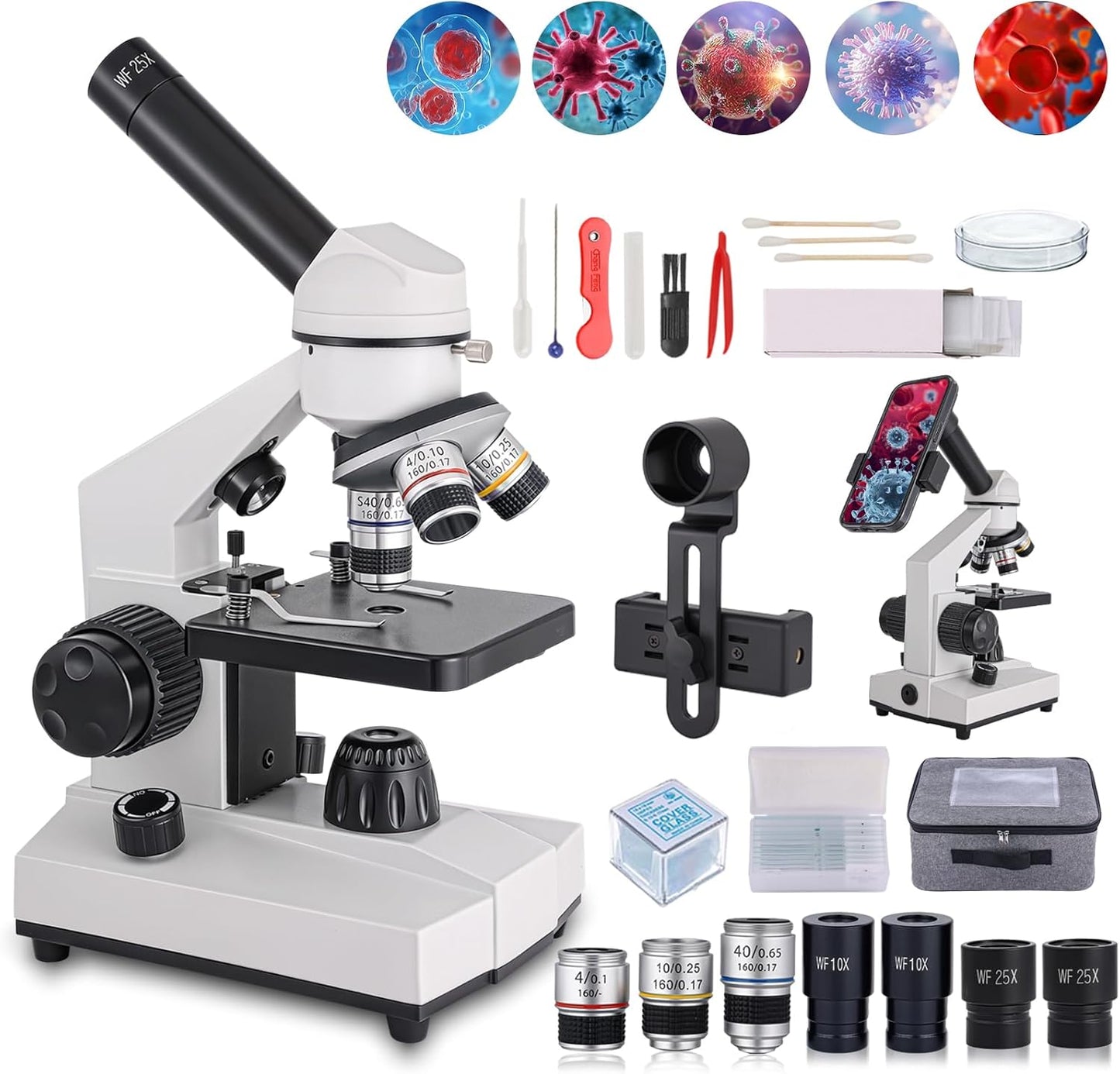 Powerful Biological Microscope for School Labs and Home Use