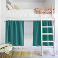 PONY DANCE 36 Thermal Short Curtains - Sea Teal, 2 Panels