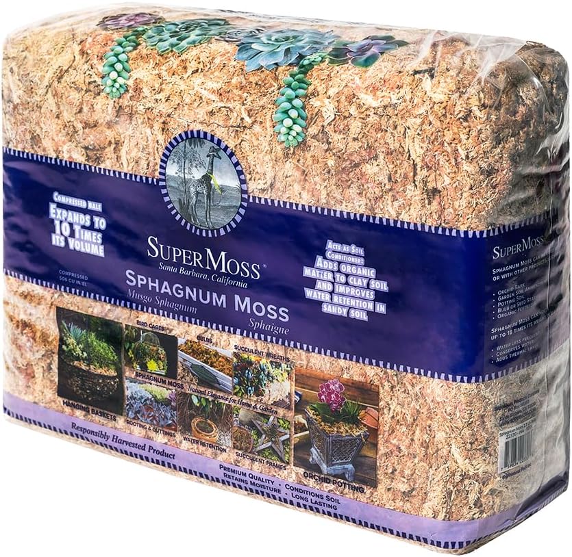 Orchid Sphagnum Moss Dried Natural for Plants and Gardens