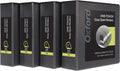 Oxford 3 Ring Binders 3 in D-Ring View Binders - Durable 4-Pack