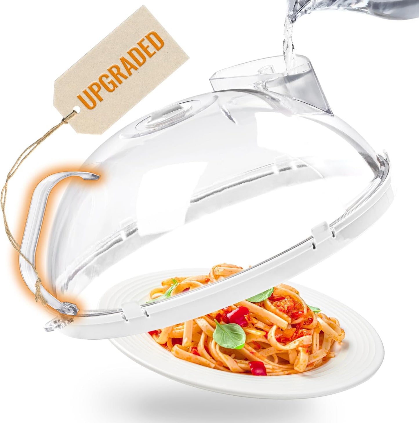 10 Inch Microwave Splatter Cover with Steamer - Keep Food Fresh