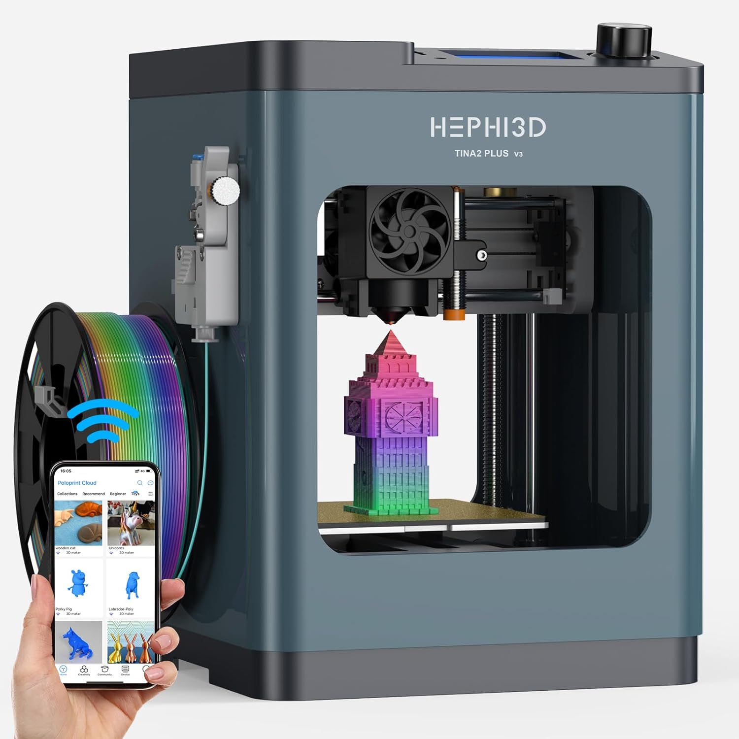 TINA2Plus 3D Printer: High Speed FDM Mini Printer for All
