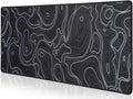 Waterproof Topo Mouse Pad | XL Gaming Mat for Home & Office