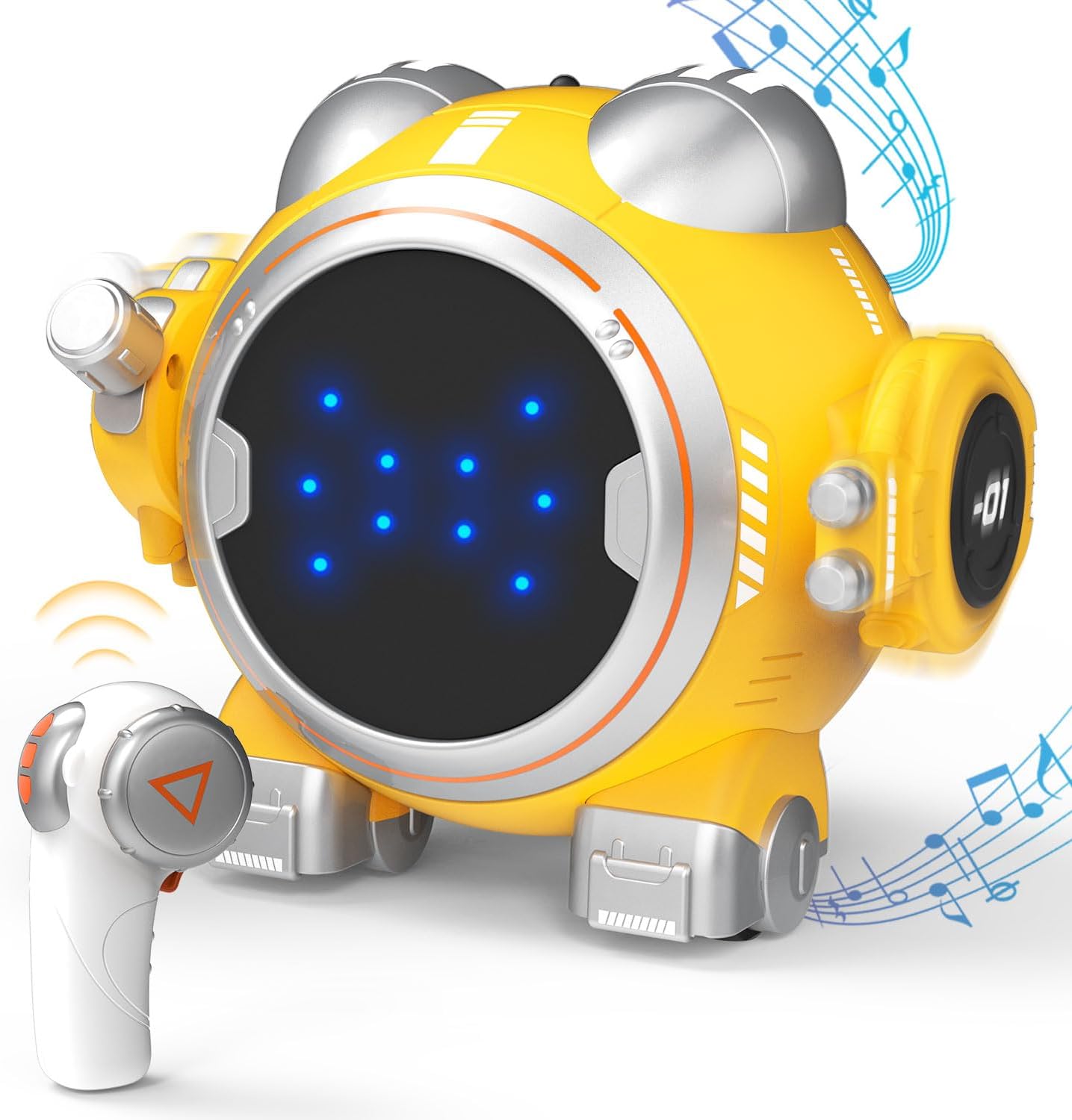 Touch Sensor RC Robot: Dance & Music Fun! (Yellow)
