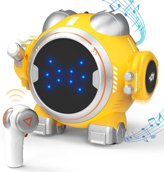 Touch Sensor RC Robot: Dance & Music Fun! (Yellow)