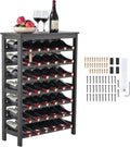 42 Bottle Bamboo Wine Rack 7-Tier - Solid Freestanding Storage