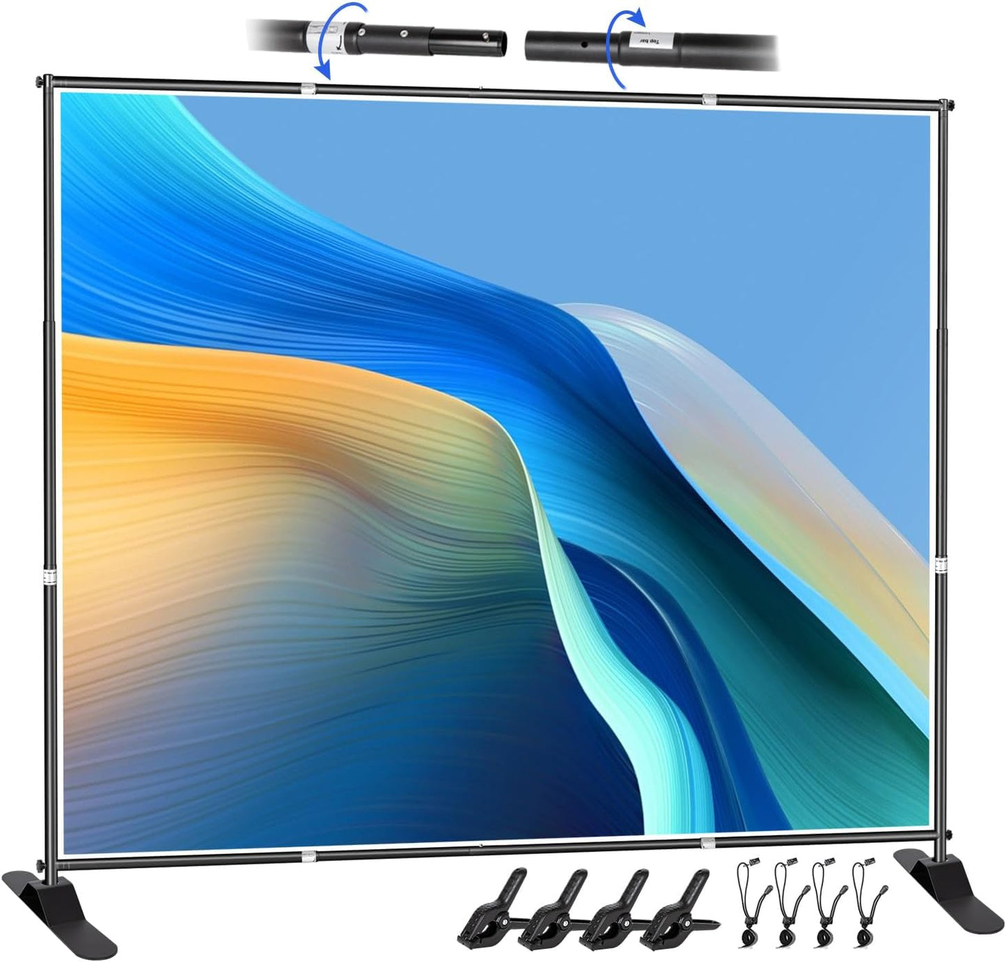SLOW DOLPHIN 10 x 10 Ft Photography Backdrop Stand for Events