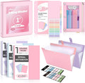 SKYDUE Pink School Supplies Set - Cute All-in-One Organizer