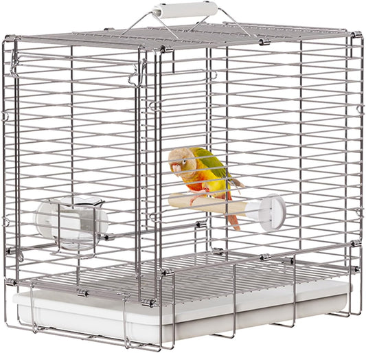 Bird Carrier Travel Cage - Portable Folding Bird Cage for Travel