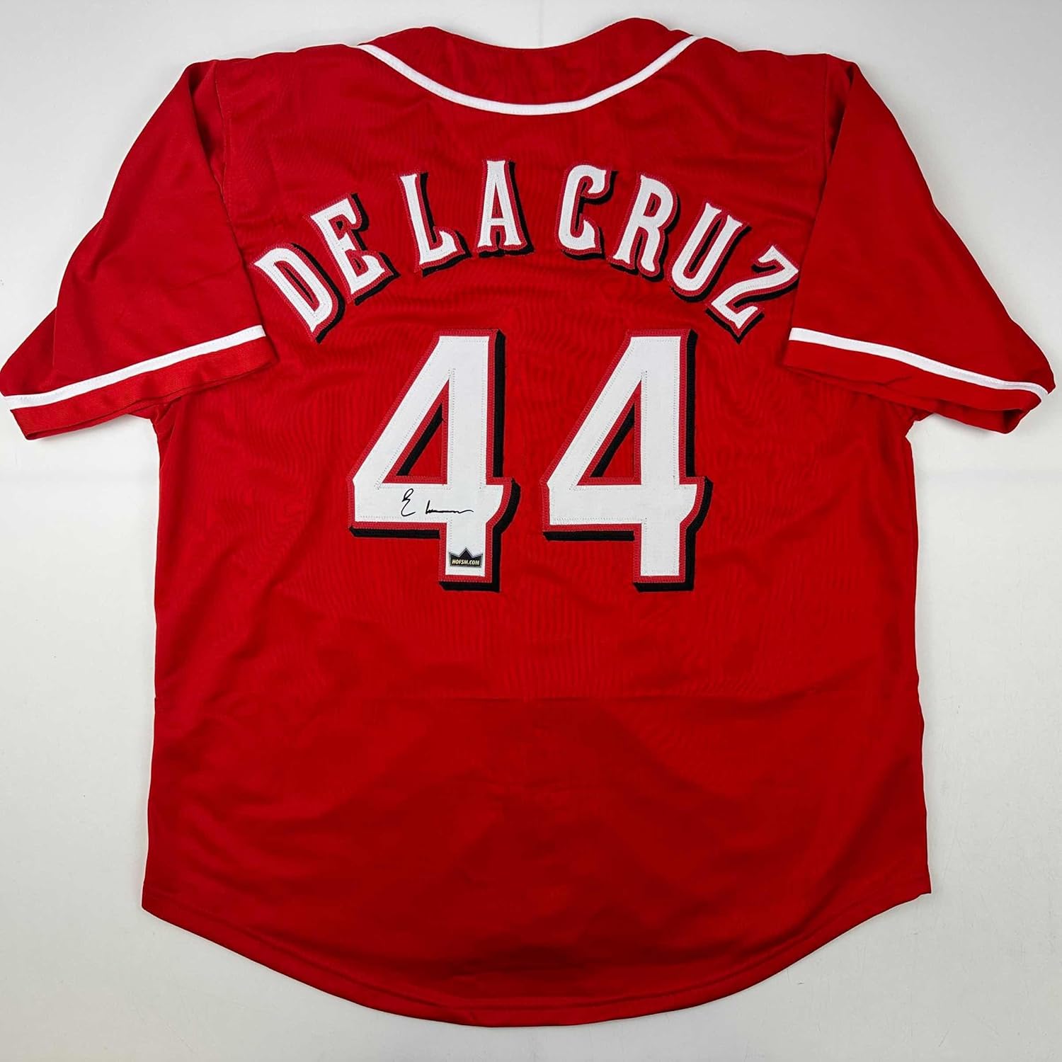 Facsimile Autographed Elly De La Cruz Baseball Jersey XL Size