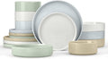 Herogo Dinnerware Dishes Set 16 Piece for 4 - Speckled Stoneware