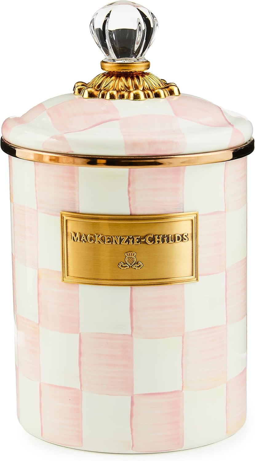 MACKENZIE-CHILDS Medium Enamel Canister for Stylish Storage