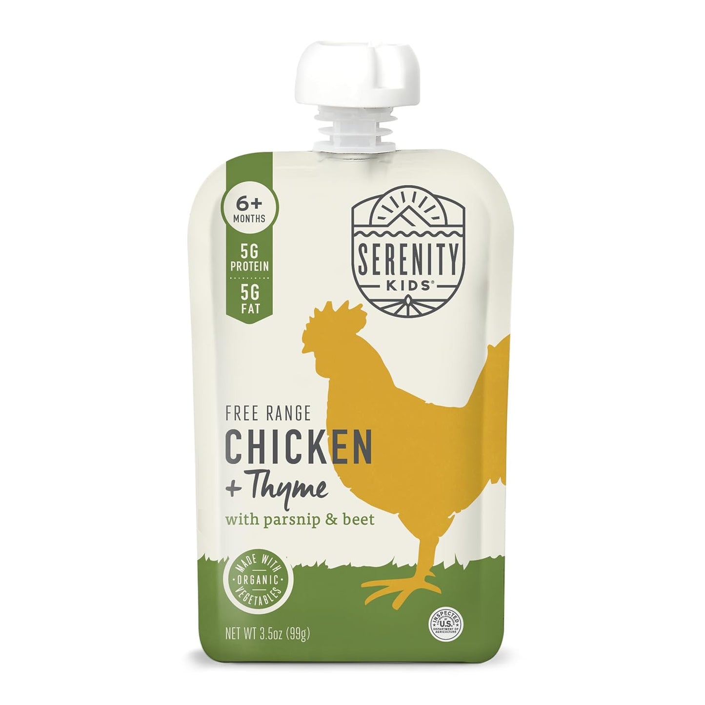 Serenity Kids Chicken Baby Food Pouches - Protein-Rich & Organic