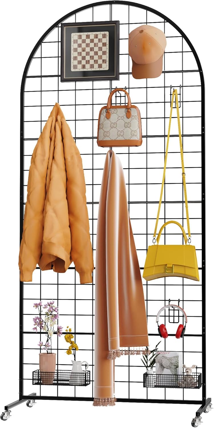 Grid Wall Panel Display Stand for Art Craft and Retail Use