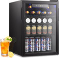2.6 Cu.ft Beverage Refrigerator Cooler - Compact 95 Can Mini Fridge