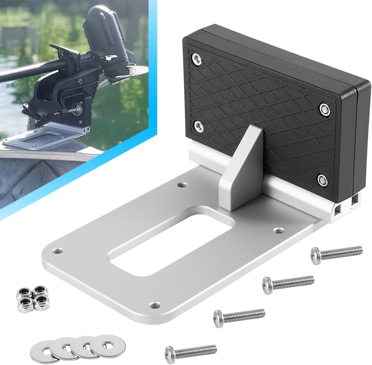 Universal Transom Trolling Motor Mount for Kayaks and Boats