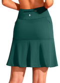 SANTINY 19ft Golf Skort for Women - High Waist Knee Length Comfort