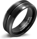 LerchPhi Tungsten Wedding Band for Men 6MM 8MM - Custom Engraved Rings