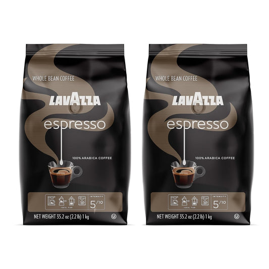 Lavazza Italian Espresso Whole Bean Coffee - Rich Medium Roast x2