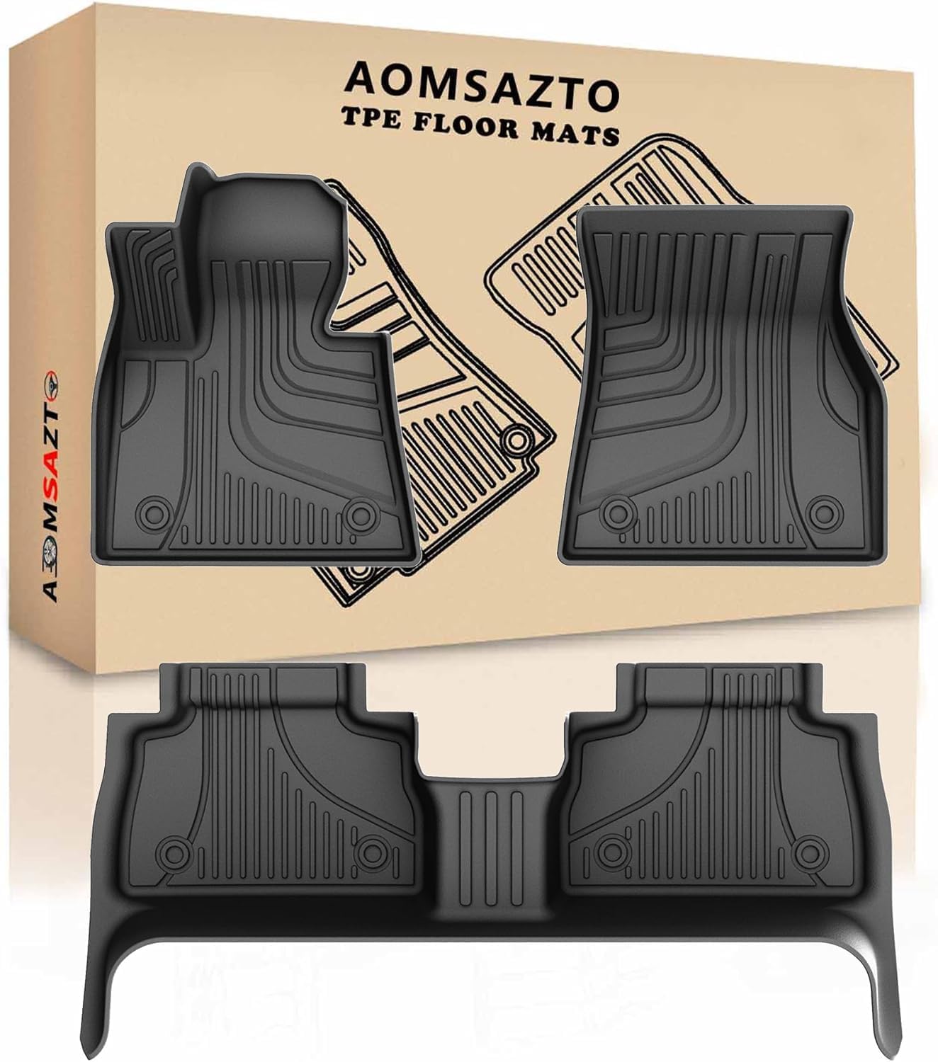 AOMSAZTO All Weather Floor Mats for BMW X6 2020-2026