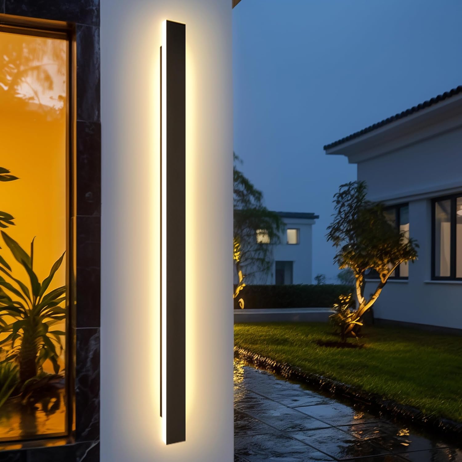 Outdoor Wall Light LED Long Sconce 49.22in IP65 Waterproof Design