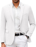 Mens Casual Blazer Slim Fit Sport Coat - Lightweight Knit Jacket
