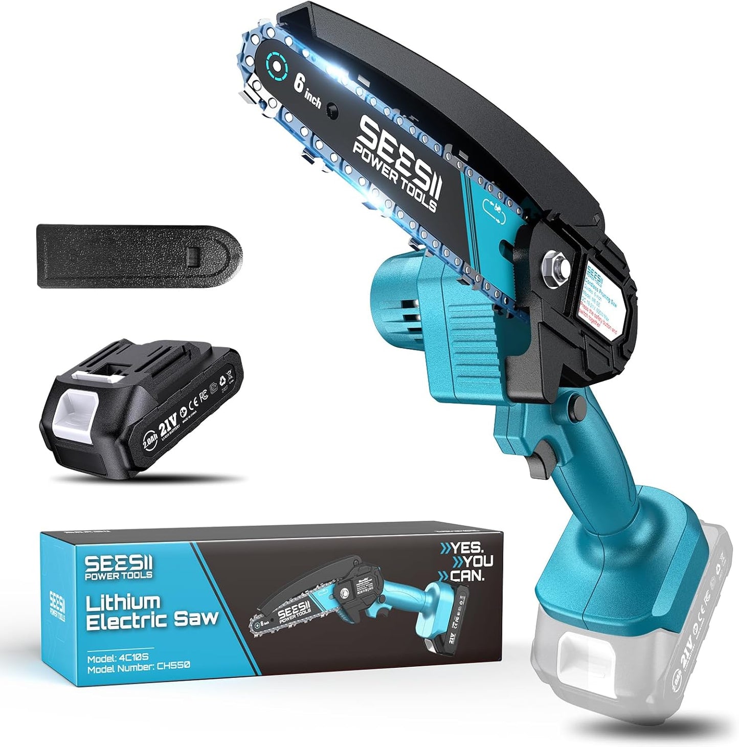 Seesii Mini Chainsaw for Effortless Tree Trimming and Cutting