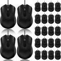 Wired Mouse 24 Pack Bulk Computer Mouse for Classrooms - Ergonomic