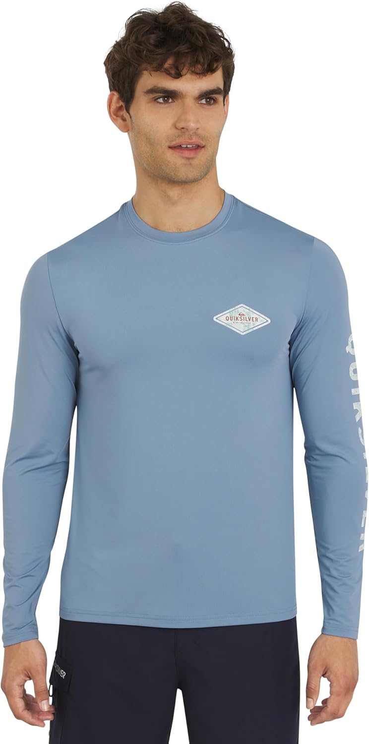 Quiksilver Men's Swimwear Long Sleeve UPF 50 Rash Guard Shirt
