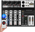 Professional Audio Mixer 4-Channel Audio Interface - Portable DJ Mixer