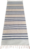 Natural Cotton Yoga Mat - Absorbent Grippy Cotton Yoga Rug (72in x