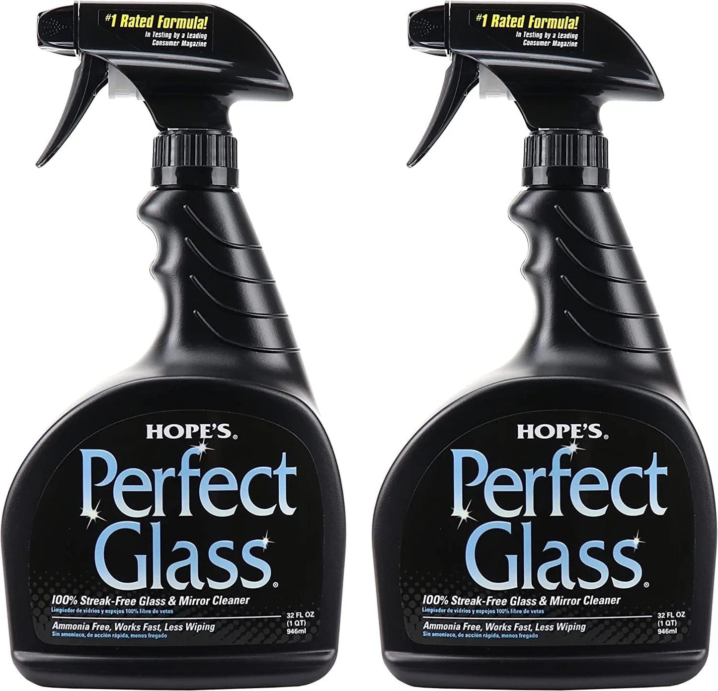 HOPE'S Perfect Glass Cleaner Spray for Streak-Free Shine