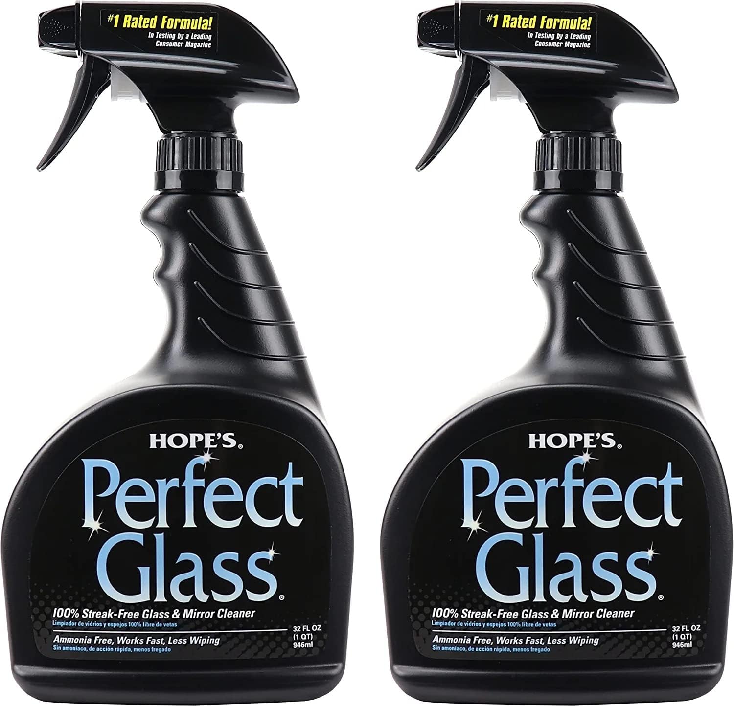 HOPE'S Perfect Glass Cleaner Spray for Streak-Free Shine