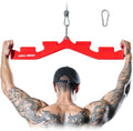 LAT Pull Down Bar with 6 Ergonomic Handles - Versatile 3-Grip Back
